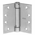 Best Hinges 4in x 4in Spring Hinge # 422106 Satin Chrome Finish 2060R426D